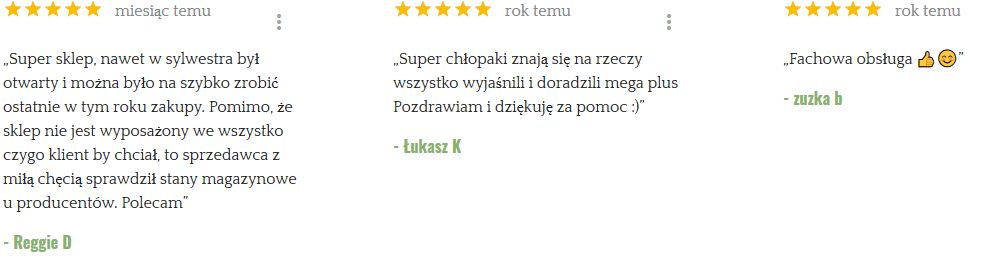 Opinie naszych Klientów